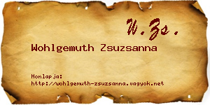 Wohlgemuth Zsuzsanna névjegykártya